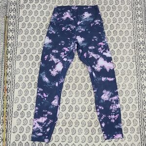 Lululemon Athletica Tie-Dye Leggings in Blue and Pink